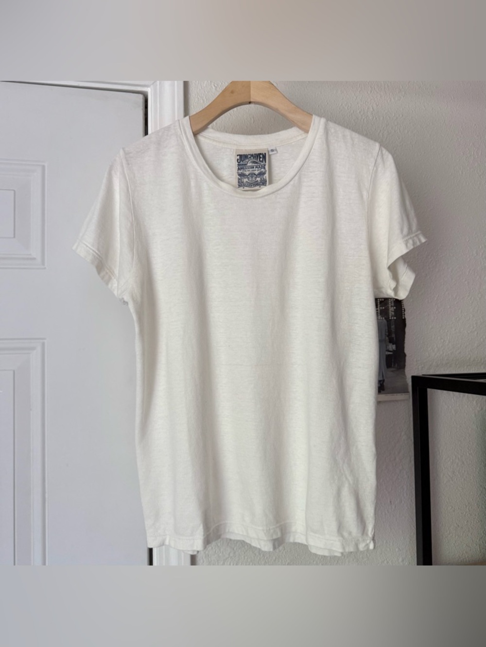 JUNGMAVEN white hemp organic cotton gauze crew neck short sleeve tee t-shirt